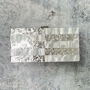 Milly Shimmer Box Clutch